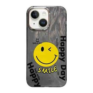 For iPhone 13 Cooling Flash Feather TPU + PC Phone Case(Big Smile)