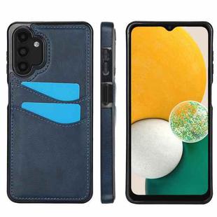 For Samsung Galaxy A13 5G / A13 4G Litchi Leather Skin Card Slots Phone Case(Blue)