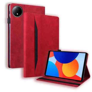 For Xiaomi Redmi Pad SE 8.7 4G Splicing Shockproof Leather Tablet Case(Red)