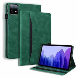 For Xiaomi Pad 7 Splicing Shockproof Leather Tablet Case(Green)
