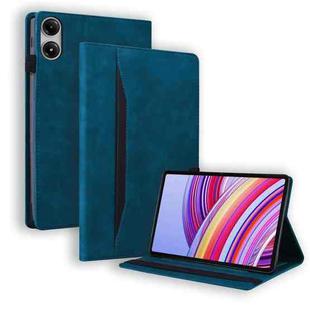 For Xiaomi Redmi Pad SE 11 2025 Splicing Shockproof Leather Tablet Case(Blue)