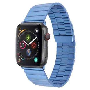 For Apple Watch Series 4 40mm Bamboo Stainless Steel Magnetic Watch Band(Blue)