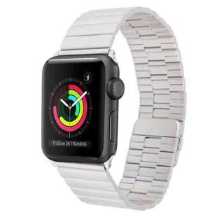 For Apple Watch Series 3 38mm Bamboo Stainless Steel Magnetic Watch Band(Starlight)