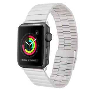 For Apple Watch Series 2 38mm Bamboo Stainless Steel Magnetic Watch Band(Starlight)