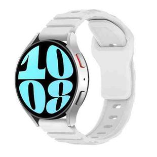 18mm Armor Silicone Watch Band(White)