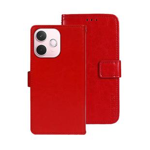 For OPPO A5 Pro 5G Global idewei Crazy Horse Texture Leather Phone Case(Red)