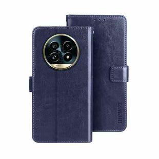 For Realme 13 Pro+ 5G idewei Crazy Horse Texture Leather Phone Case(Blue)