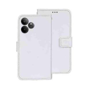 For Realme GT 6 5G Taiwan, China idewei Crazy Horse Texture Leather Phone Case(White)