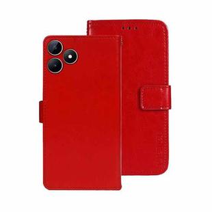 For Realme Note 50 idewei Crazy Horse Texture Leather Phone Case(Red)