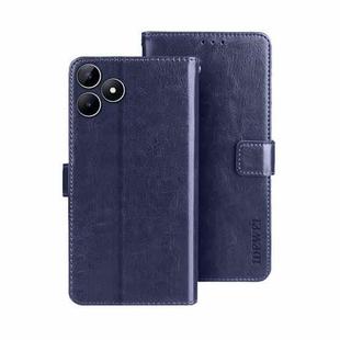 For Realme Note 50 idewei Crazy Horse Texture Leather Phone Case(Blue)