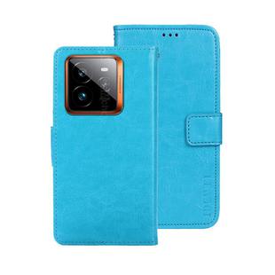 For Realme GT 7 Pro idewei Crazy Horse Texture Leather Phone Case(Sky Blue)