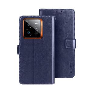 For Realme GT 7 Pro idewei Crazy Horse Texture Leather Phone Case(Blue)