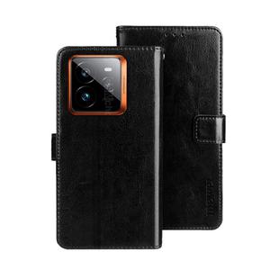 For Realme GT 7 Pro idewei Crazy Horse Texture Leather Phone Case(Black)
