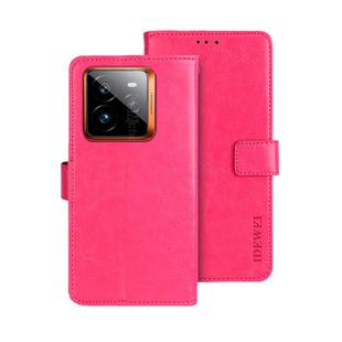 For Realme GT 7 Pro idewei Crazy Horse Texture Leather Phone Case(Rose Red)