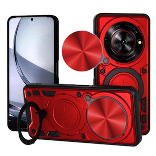 For ZTE nubia Focus /Blade A75 5G CD Texture Sliding Camshield Magnetic Holder Phone Case(Red)