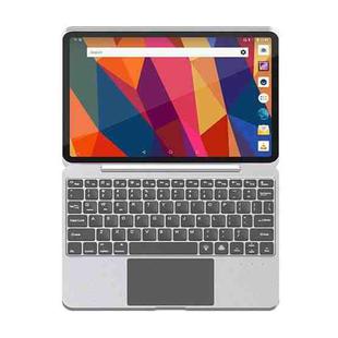 For iPad Pro 11 2022/2021/2020/2018/Air 4/5 Aluminum Alloy Bluetooth Touch Keyboard Leather Case(Silver)