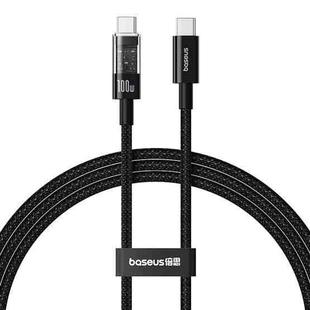 Baseus CD Series PD100W USB-C / Type-C to USB-C / Type-C Fast Charging Data Cable, Length:1m(Black)