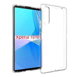 For Sony Xperia 10 IV Waterproof Texture TPU Phone Case(Transparent)