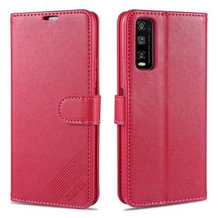 For Vivo Y70s / Y51s AZNS Sheepskin Texture Horizontal Flip Leather Case with Holder & Card Slots & Wallet(Red)