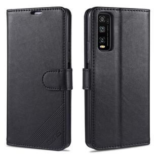 For Vivo Y70s / Y51s AZNS Sheepskin Texture Horizontal Flip Leather Case with Holder & Card Slots & Wallet(Black)