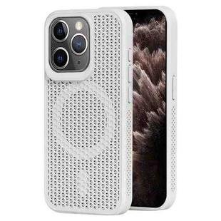 For iPhone 11 Pro Max MagSafe Magnetic Heat Dissipation Phone Case(White)