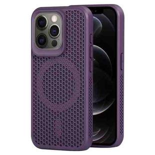 For iPhone 12 Pro MagSafe Magnetic Heat Dissipation Phone Case(Dark Purple)