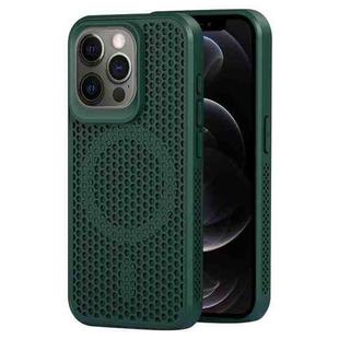 For iPhone 12 Pro MagSafe Magnetic Heat Dissipation Phone Case(Dark Green)
