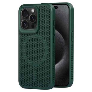 For iPhone 15 Pro MagSafe Magnetic Heat Dissipation Phone Case(Dark Green)