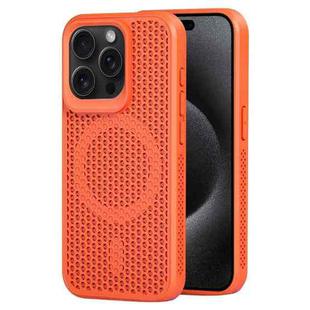 For iPhone 15 Pro Max MagSafe Magnetic Heat Dissipation Phone Case(Orange)