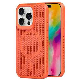 For iPhone 16 Pro MagSafe Magnetic Heat Dissipation Phone Case(Orange)