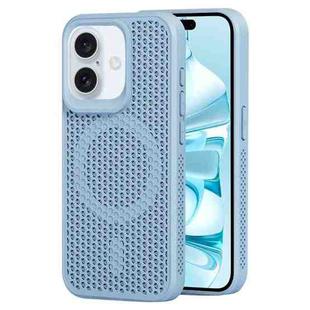 For iPhone 16 Plus MagSafe Magnetic Heat Dissipation Phone Case(Sky Blue)