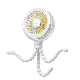 USAMS ZB289 Stroller Fan Type-C Portable Octopus Mini Fan(White)