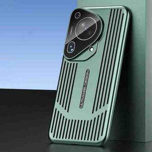 For Huawei Pura 70 Ultra Ice Sense Heat Dissipation Electroplating Frosted Phone Case(Light Green)