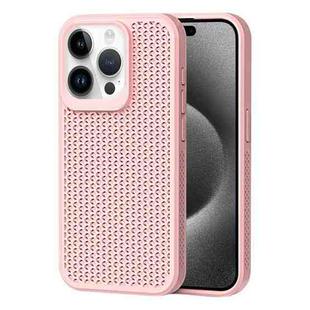 For iPhone 15 Pro Max Heat Dissipation Phone Case(Pink)