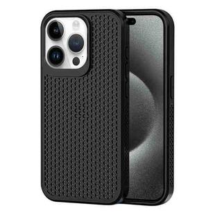 For iPhone 15 Pro Max Heat Dissipation Phone Case(Black)