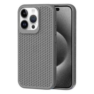 For iPhone 15 Pro Heat Dissipation Phone Case(Grey)