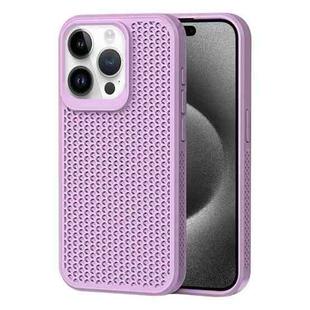 For iPhone 15 Pro Heat Dissipation Phone Case(Light Purple)