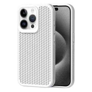 For iPhone 15 Pro Heat Dissipation Phone Case(White)