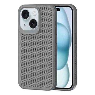 For iPhone 15 Plus Heat Dissipation Phone Case(Grey)