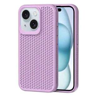 For iPhone 15 Heat Dissipation Phone Case(Light Purple)