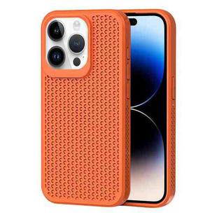 For iPhone 14 Pro Heat Dissipation Phone Case(Orange)