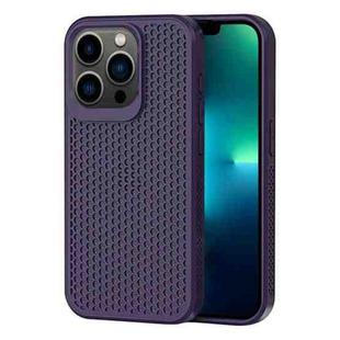 For iPhone 13 Pro Max Heat Dissipation Phone Case(Dark Purple)