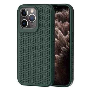 For iPhone 11 Pro Max Heat Dissipation Phone Case(Dark Green)