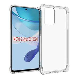 For Motorola Moto G Stylus 5G 2024 Shockproof Non-slip Thickening TPU Phone Case(Transparent)