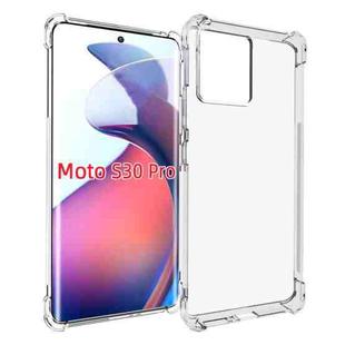 For Motorola Moto S30 Pro Shockproof Non-slip Thickening TPU Phone Case(Transparent)