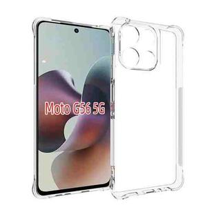 For Motorola Moto G56 5G Shockproof Non-slip Thickening TPU Phone Case(Transparent)