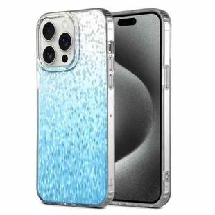 For iPhone 15 Pro Max Dynamic Colorful Rhombus Diamond Series PC + TPU Phone Case(Blue)
