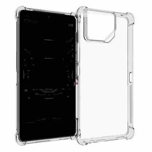 For Asus ROG Phone 8 Pro Shockproof Non-slip Thickening TPU Phone Case(Transparent)