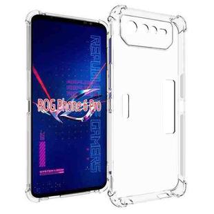 For Asus ROG Phone 6 Pro Shockproof Non-slip Thickening TPU Phone Case(Transparent)