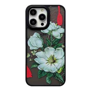 For iPhone 15 Pro Skin Feel Matte TPU+PC Shockproof Phone Case(Camellia)